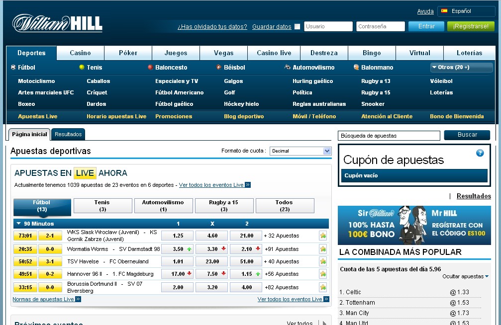 William Hill Apuestas deportivas