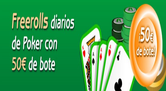 Freerolls diarios de Poker con 50€ de bote en EnRacha